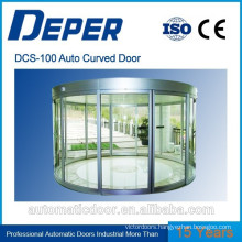 DPER commerical automatic glass curved sliding door